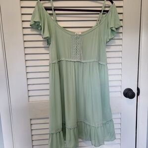 Women's Others Follow Dress Large Mint Green Dundress NWT Fairy Cottagecore